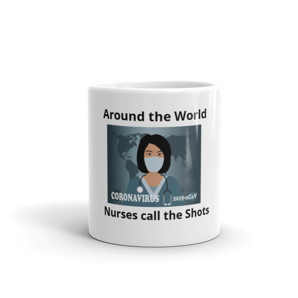 White glossy mug/  Free Shipping