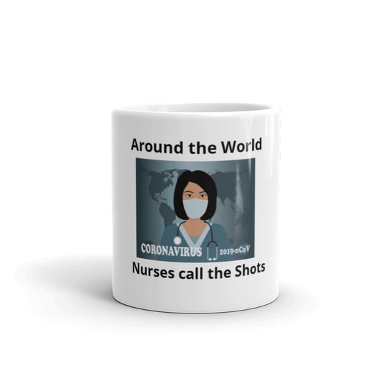 White glossy mug/  Free Shipping