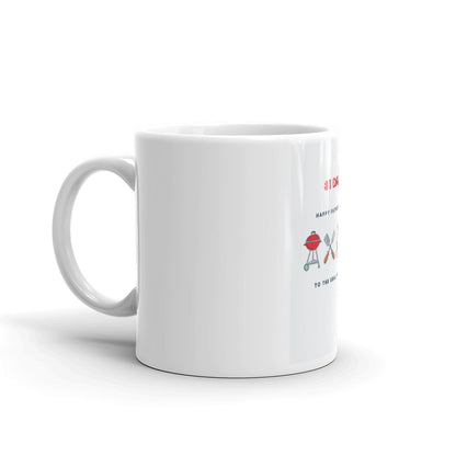 White glossy mug/ Free Shipping