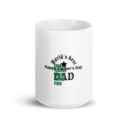 White glossy mug/ Free Shipping