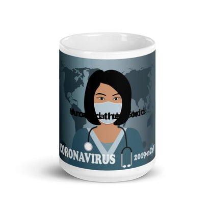 White glossy mug/  Free Shipping