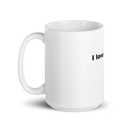 White glossy mug/ Free Shipping
