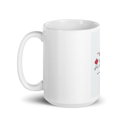 White glossy mug/ Free Shipping