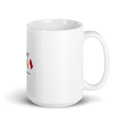 White glossy mug/ Free Shipping