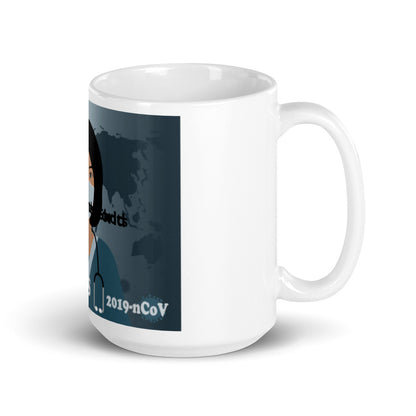 White glossy mug/  Free Shipping